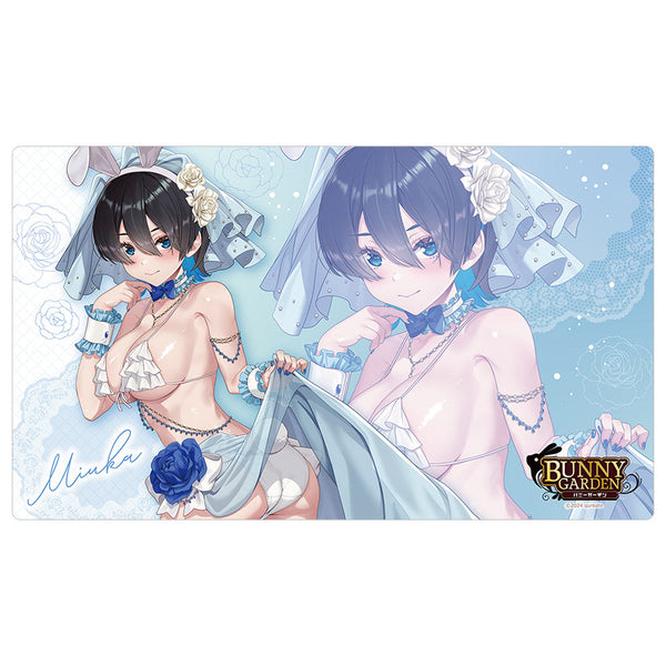 『バニーガーデン』描き下ろしラバーマット (美羽香/バニーウエディング水着)